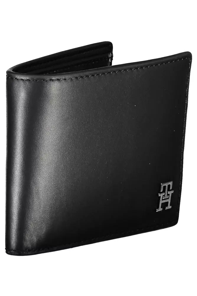 Tommy Hilfiger Black Leather Men Wallet