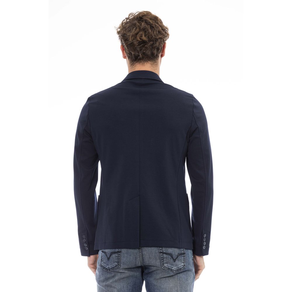 Distretto12 Blue Cotton Men Jacket