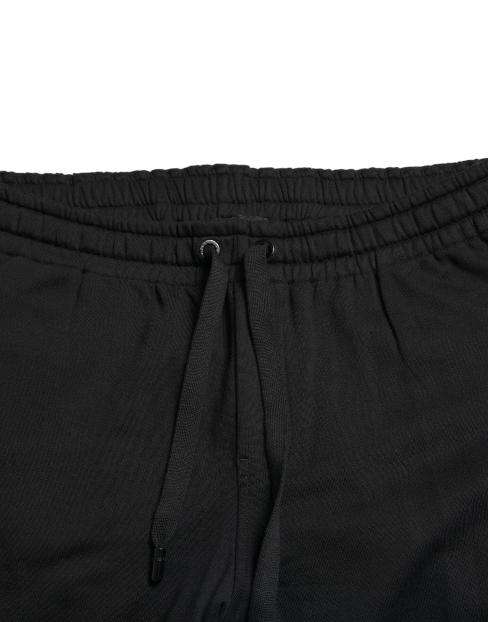 Dolce & Gabbana Elegant Black Cotton Jogger Pants