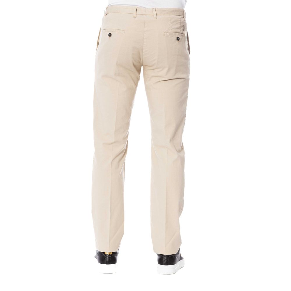 Trussardi Beige Cotton Men Trouser