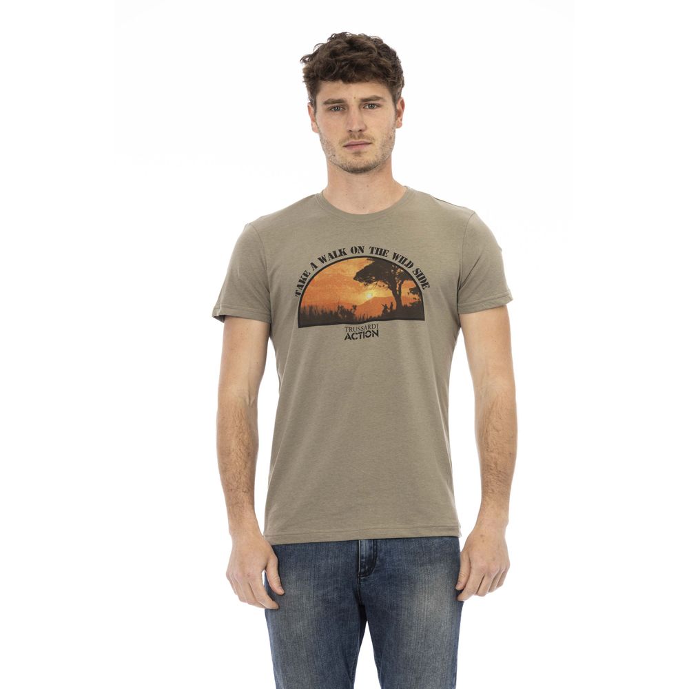 Trussardi Action Green Cotton Men's T-Shirt