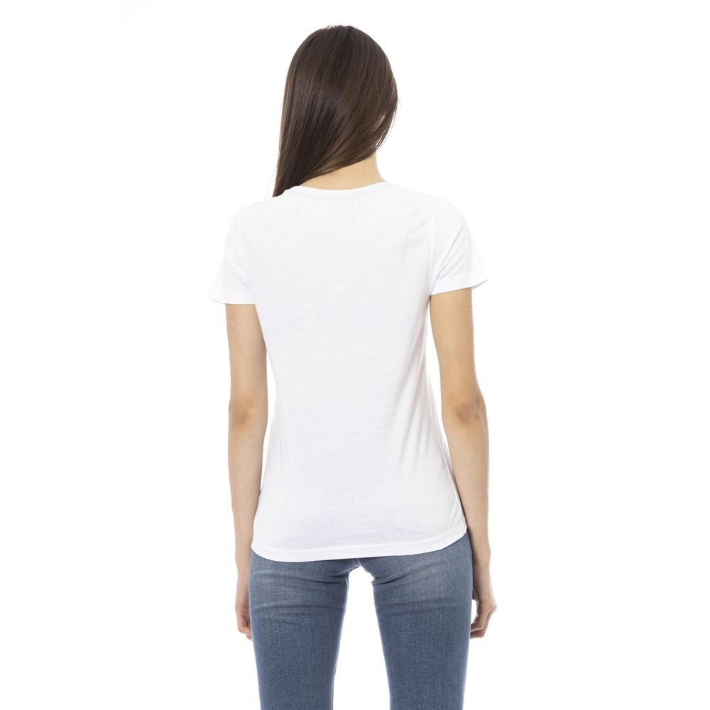 Trussardi Action White Cotton Women T-Shirt