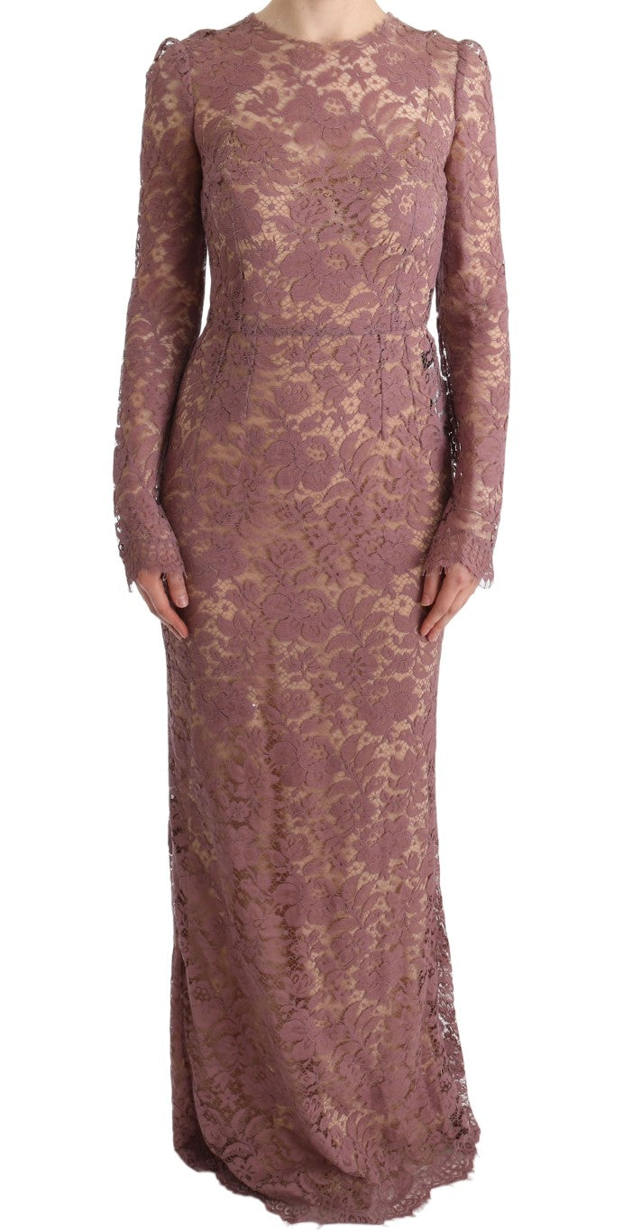 Dolce & Gabbana Elegant Pink Sheath Dress with Silk Lining