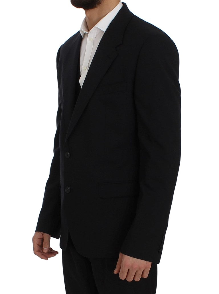 Dolce & Gabbana Elegant Slim Fit Sapphire Wool Blazer