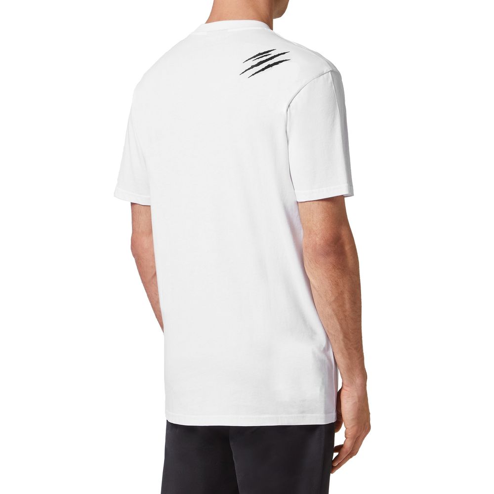 Plein Sport White Cotton Mens TShirt