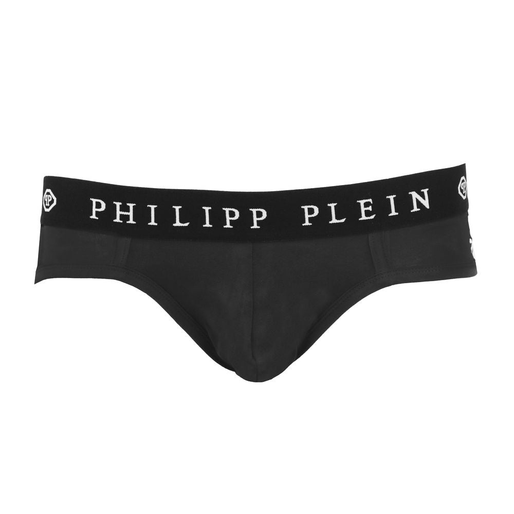 Philipp Plein Black Cotton Men Boxer Short Pack