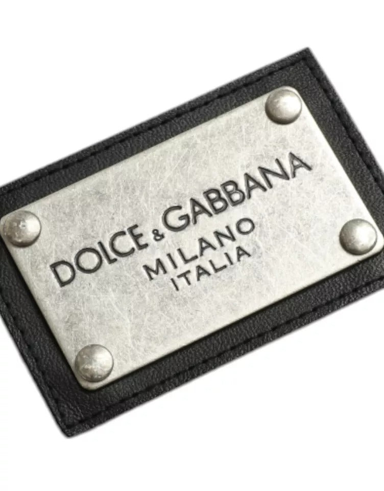 Dolce & Gabbana White Cotton Logo Pullover Sweatshirt Sweater