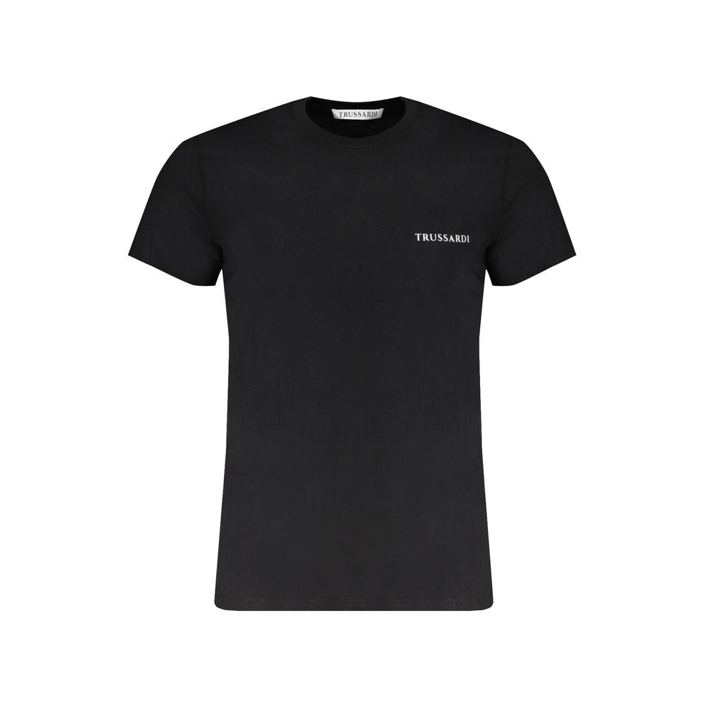 Trussardi Black Cotton T-Shirt