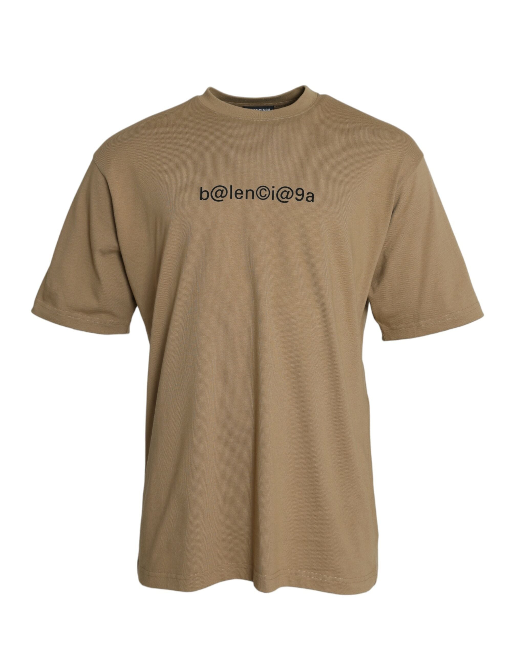 Balenciaga Brown Cotton Symbolic Jersey Vintage Crew Neck T-shirt