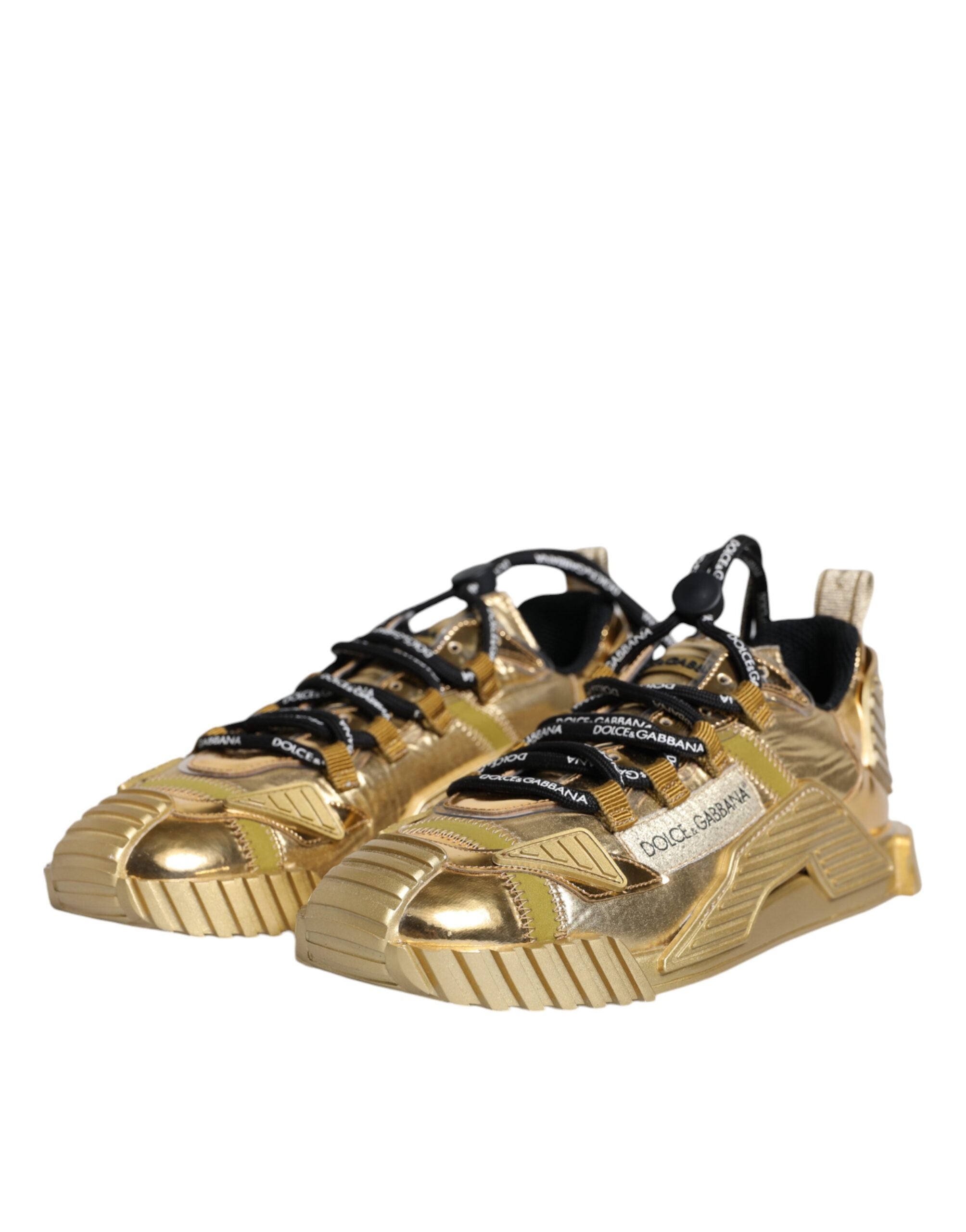 Dolce & Gabbana Metallic Gold NS1 Low Top Sneakers Shoes