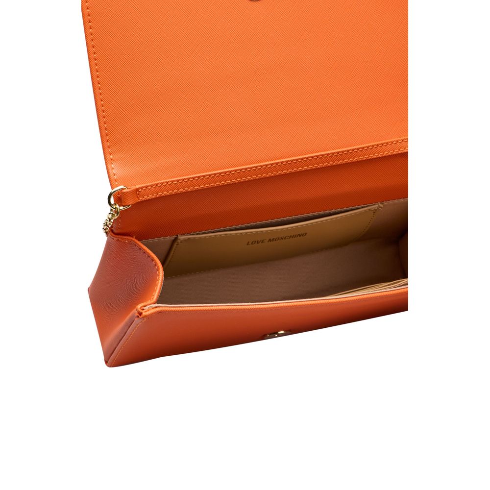 Love Moschino Orange Polyethylene Women Crossbody Bag