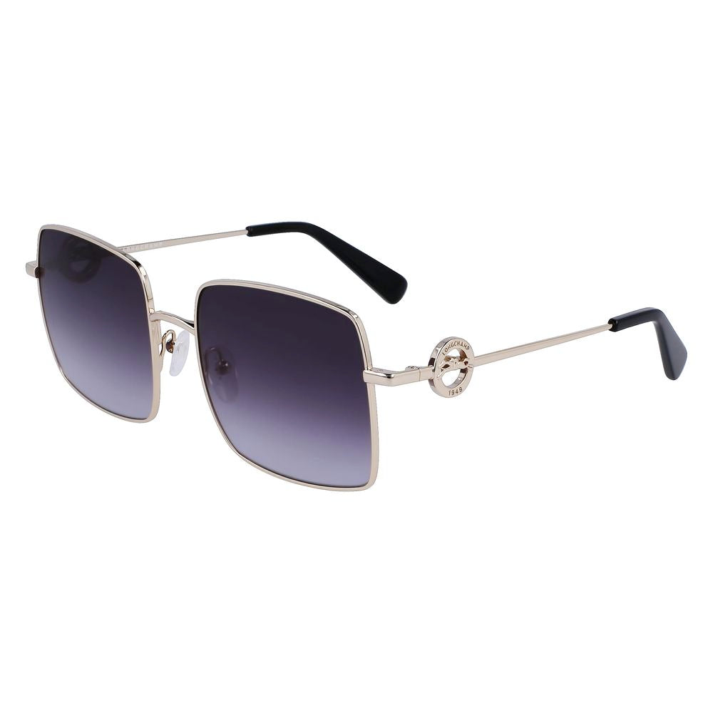 Longchamp Gold Metal Sunglasses