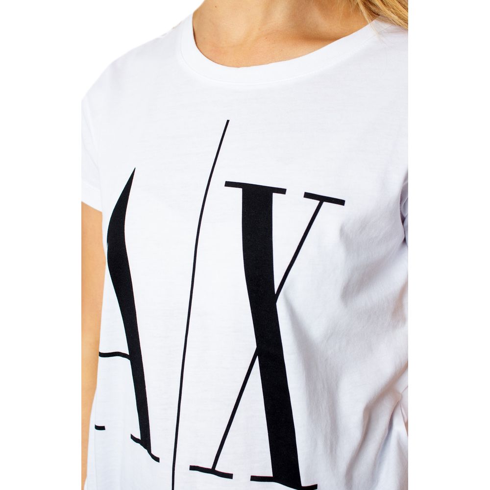 Armani Exchange White Cotton Tops & T-Shirt