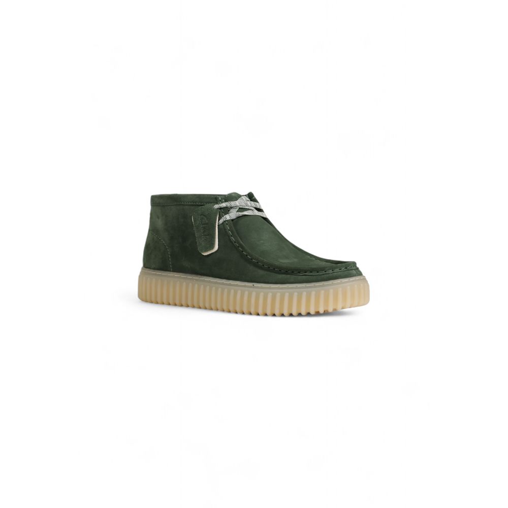 Clarks Green Suede Leather Boot