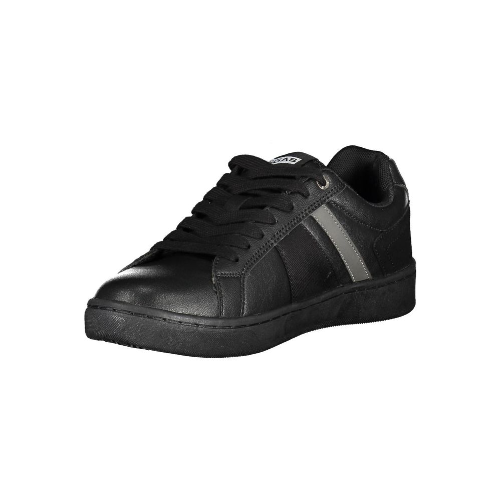 Gas Black Artificial Leather Sneaker