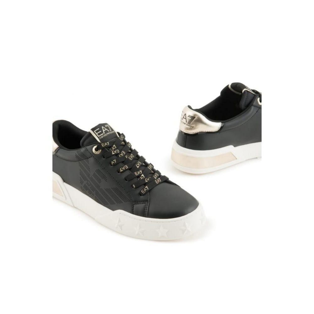 EA7 Emporio Armani Black And White Polyester Sneaker