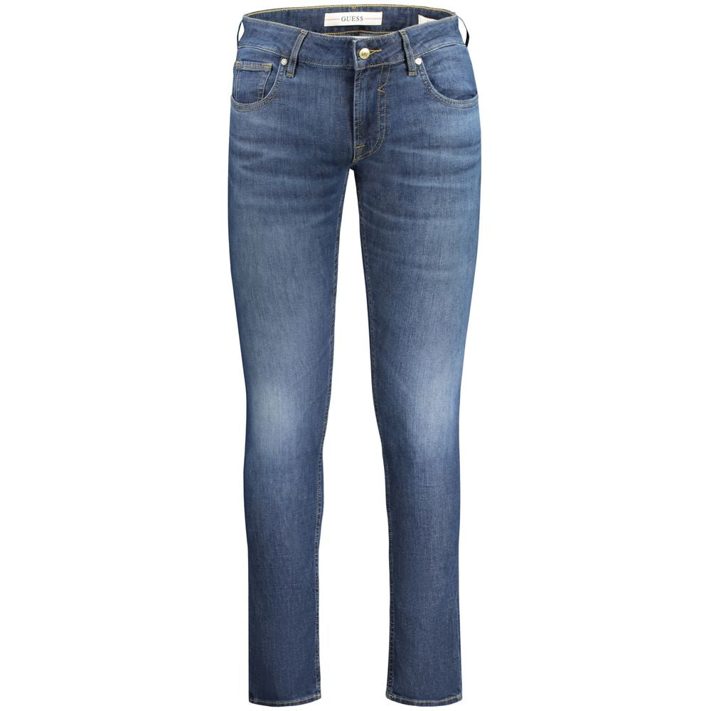 Guess Jeans Blue Cotton Men Jean