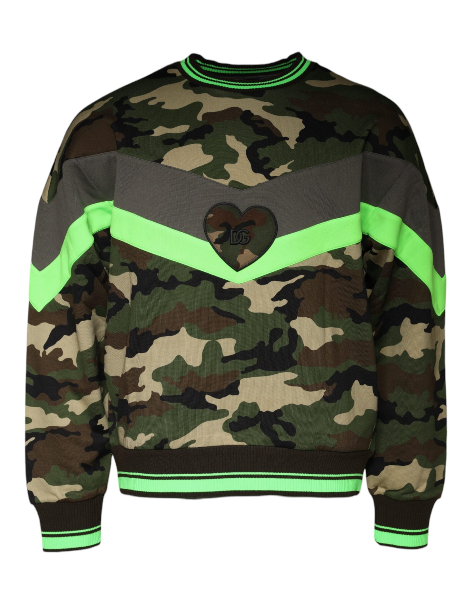 Dolce & Gabbana Multicolor Camouflage Sweatshirt Sweater