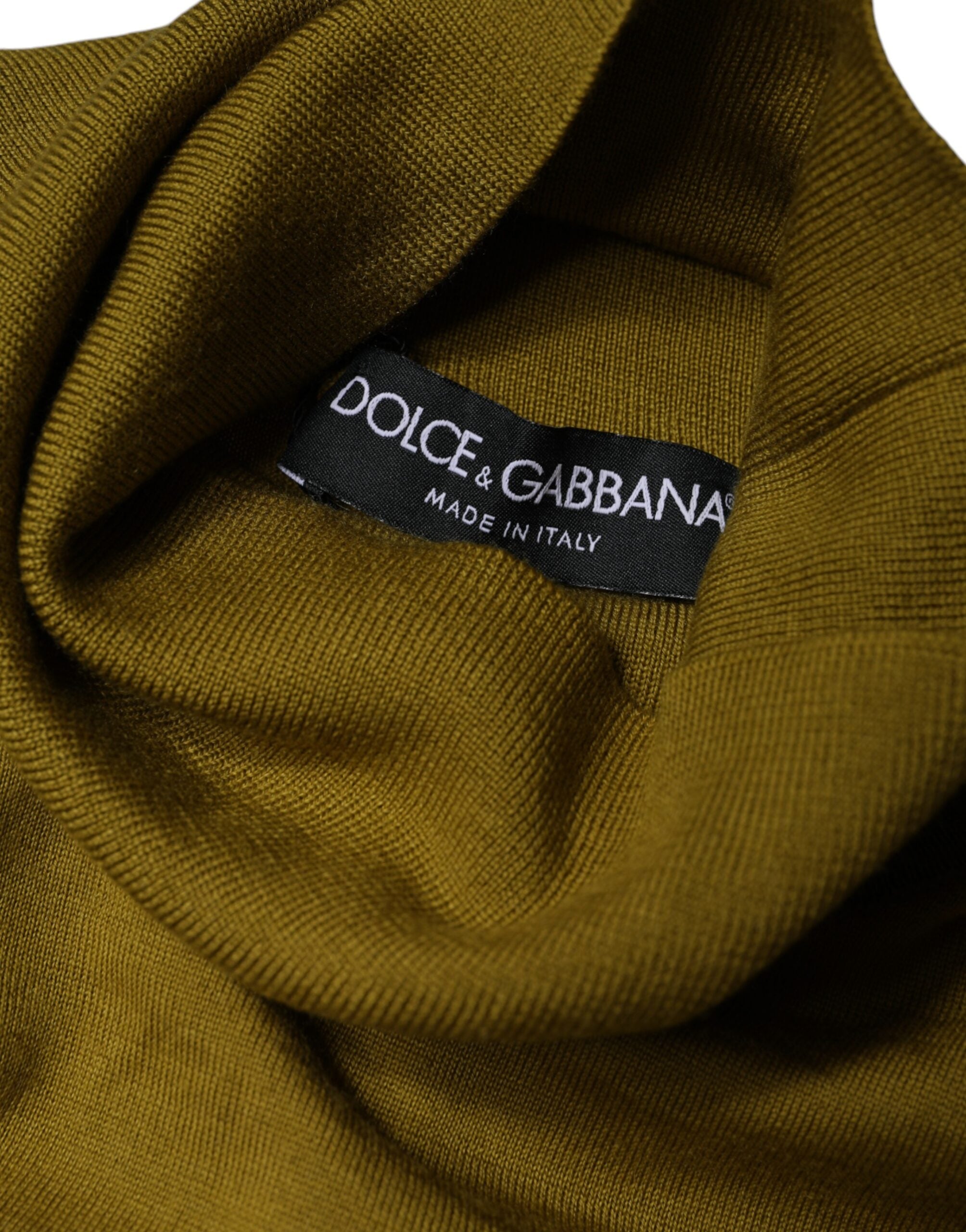 Dolce & Gabbana Brown Cashmere Turtleneck Pullover Sweater