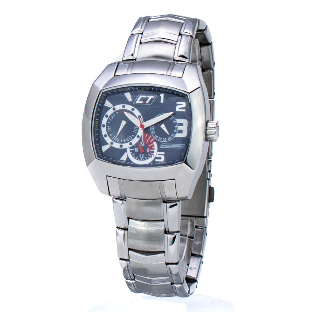 Chronotech Silver Steel Watch