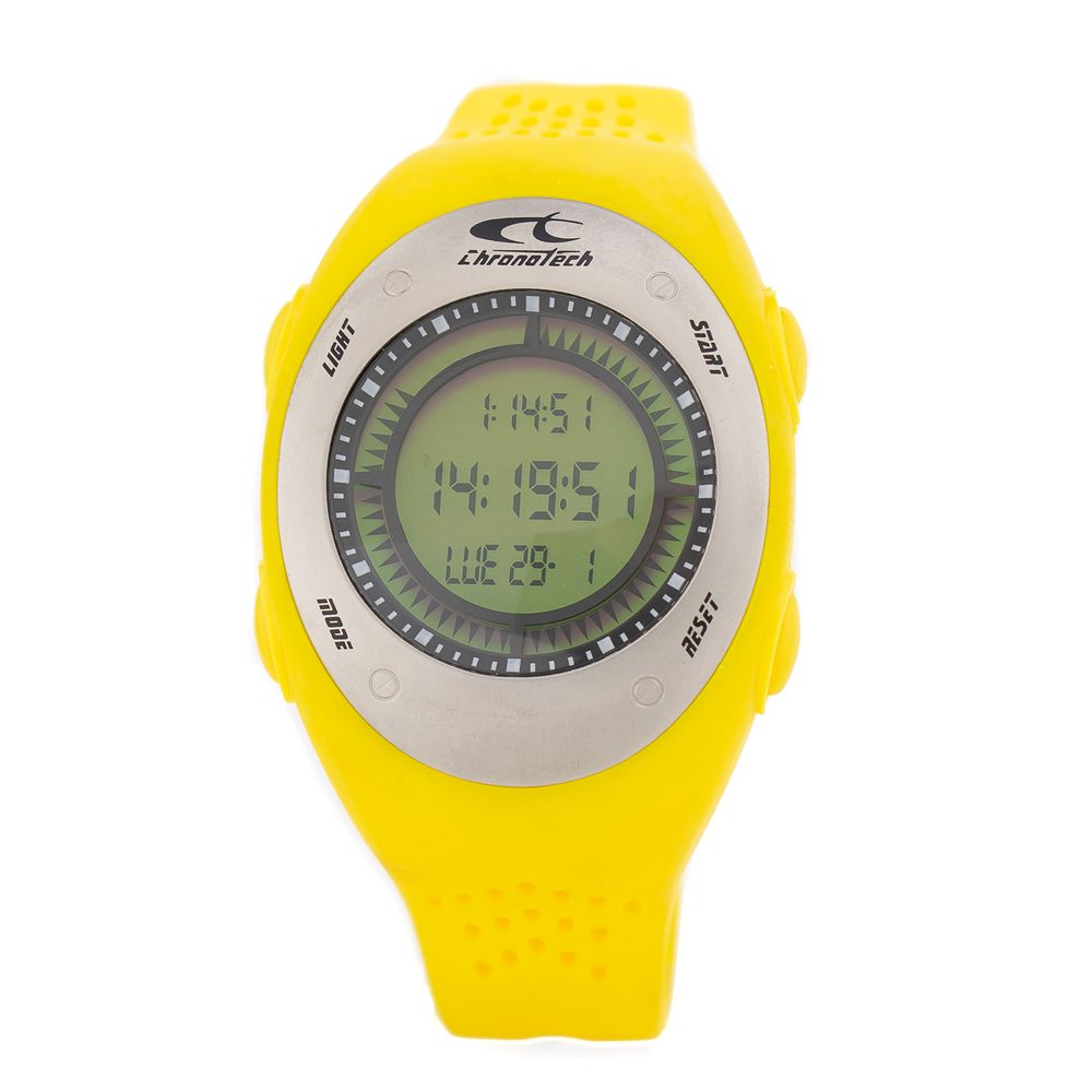 Chronotech Yellow Rubber Watch