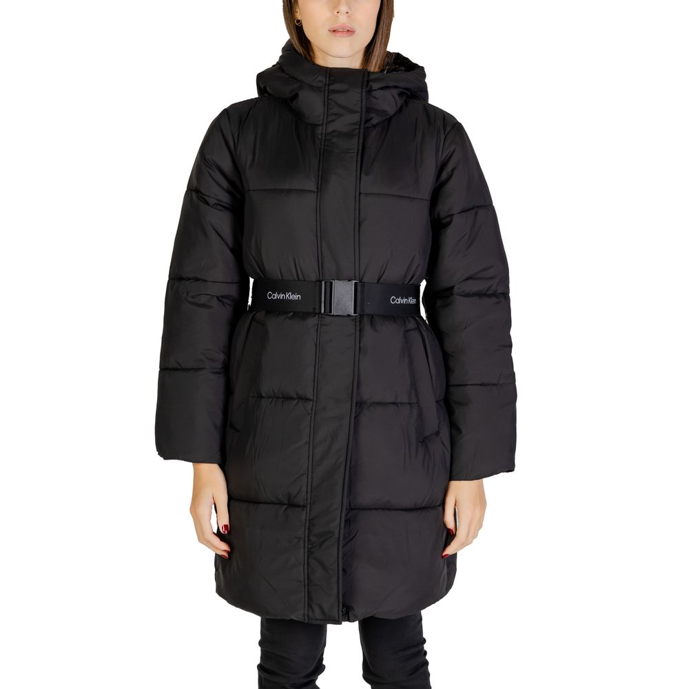 Calvin Klein Jeans Black Nylon Jackets & Coat