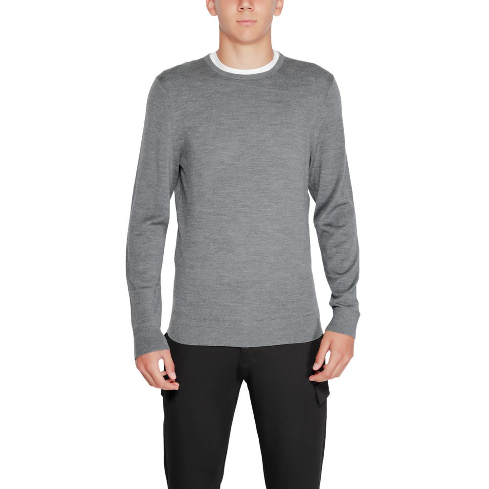 Calvin Klein Jeans Gray Recycled Wool T-Shirt