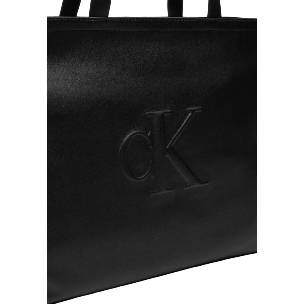 Calvin Klein Jeans Black Polyethylene Handbag