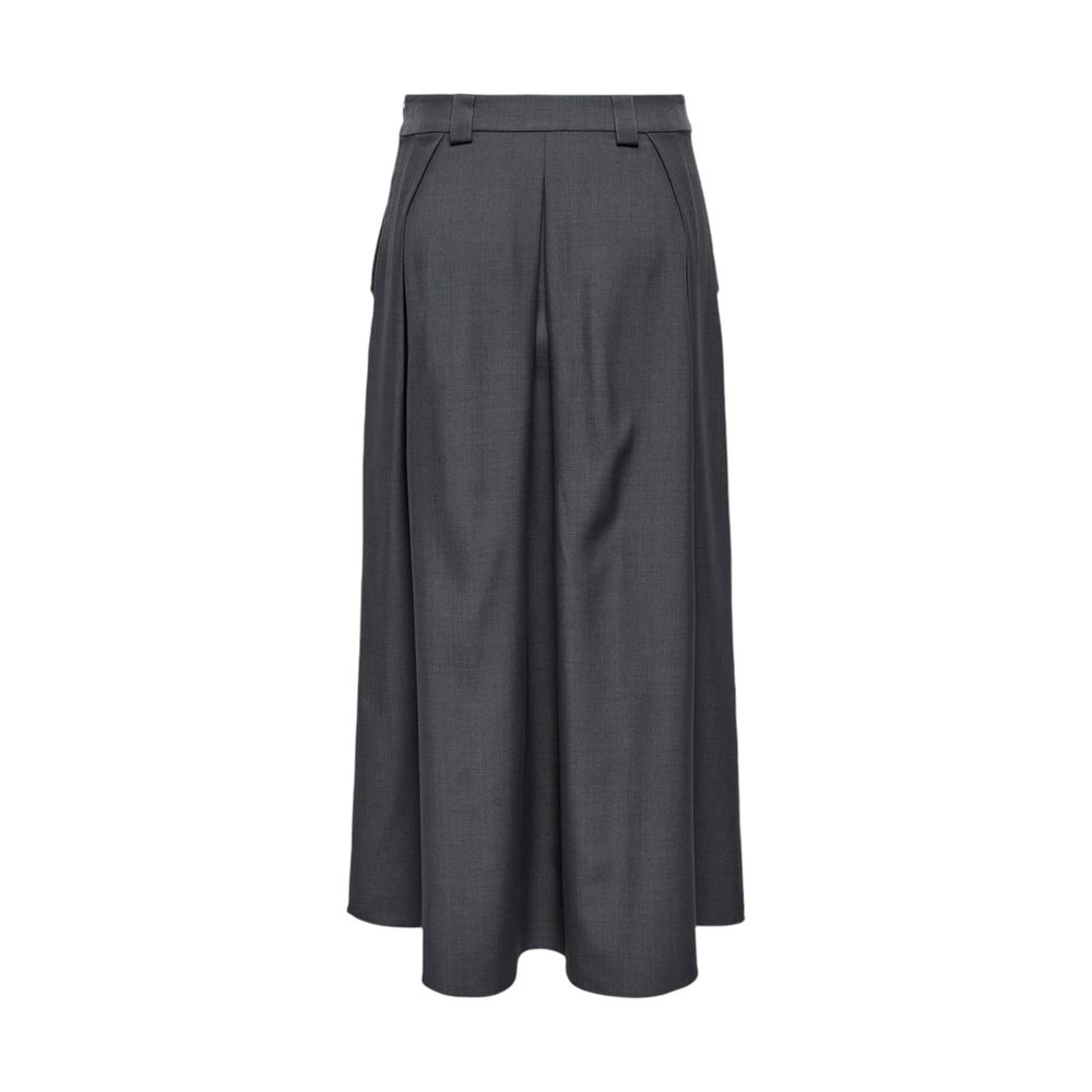 Only Gray Polyester Skirt