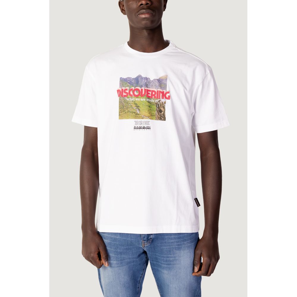 Napapijri White Cotton T-Shirt