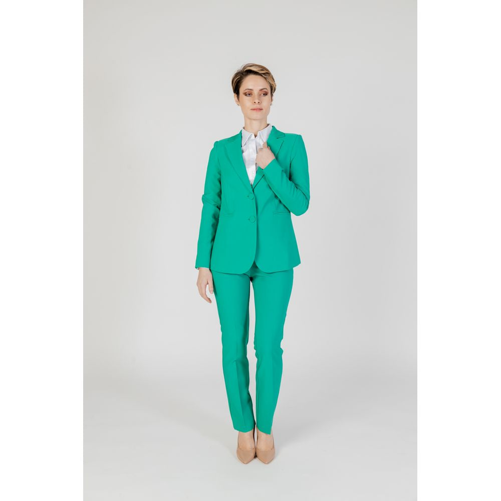 Sandro Ferrone Green Polyester Jeans & Pant