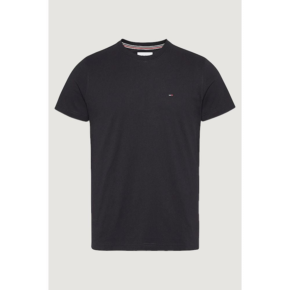 Tommy Hilfiger Jeans Black Cotton T-Shirt