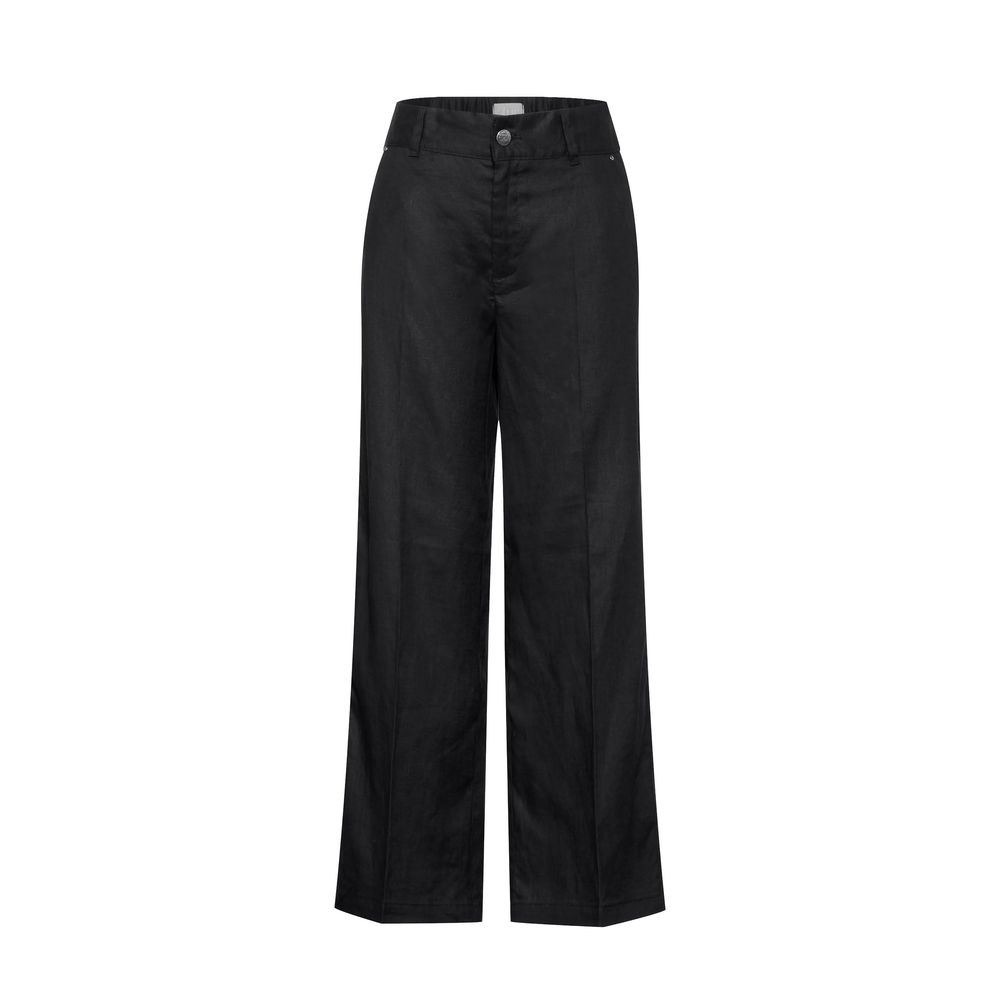 Street One Black Linen Jeans & Pant