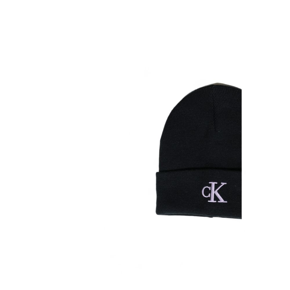 Calvin Klein Jeans Black Recycled Polyester Hat