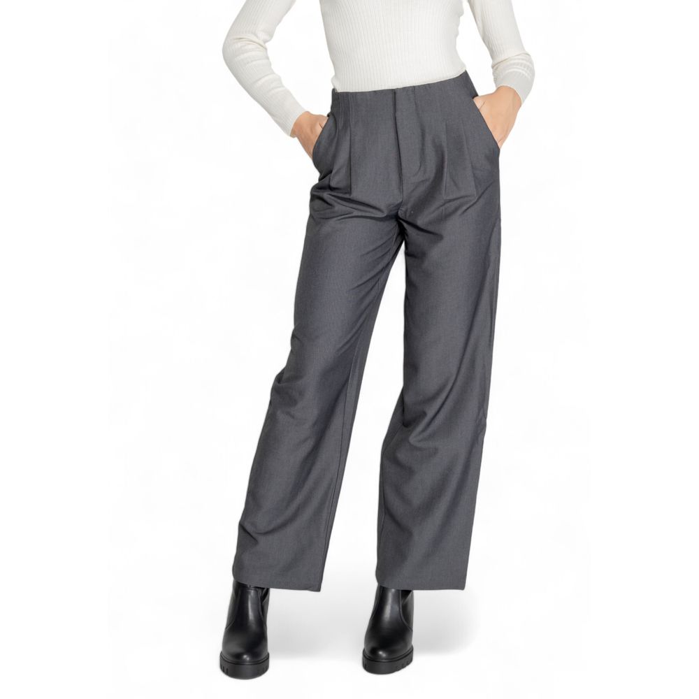 Only Gray Polyester Jeans & Pant