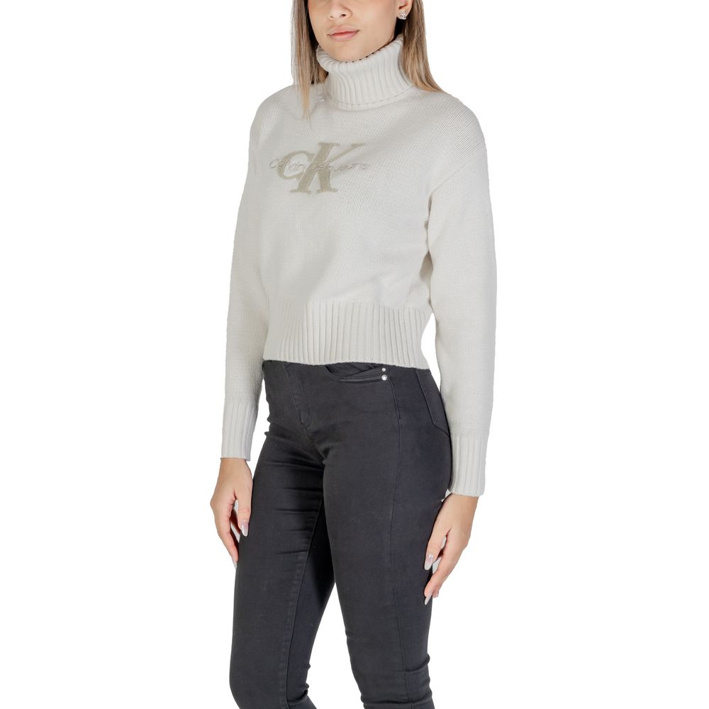 Calvin Klein Jeans Cream Cotton Sweater