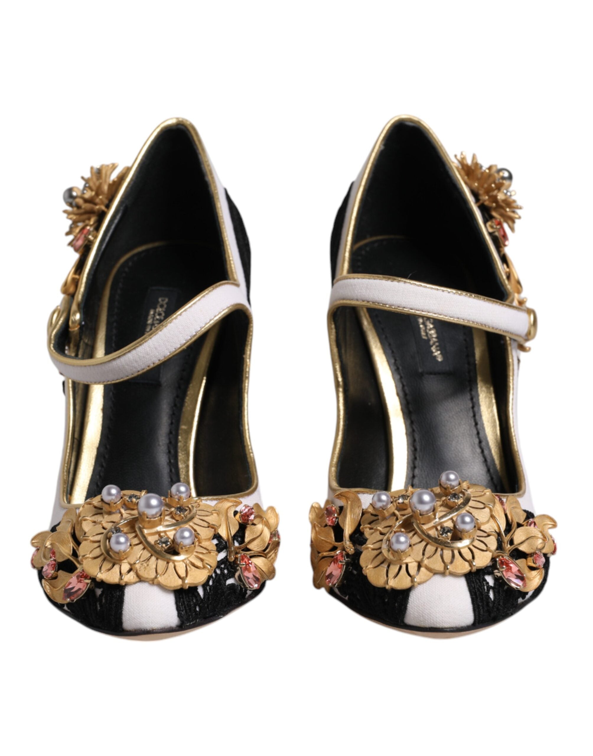 Dolce & Gabbana Multicolor Embellished Heels Pumps Shoes