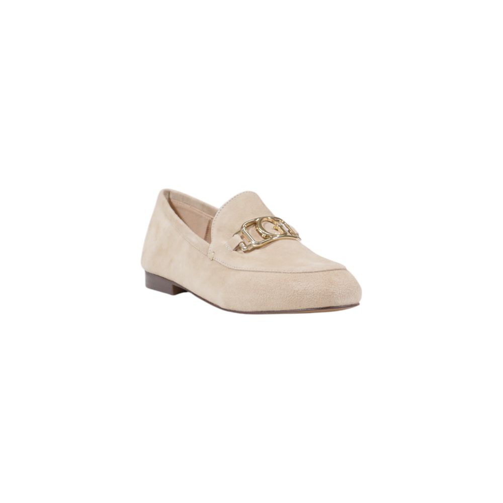 Guess Beige Leather Flat Shoe