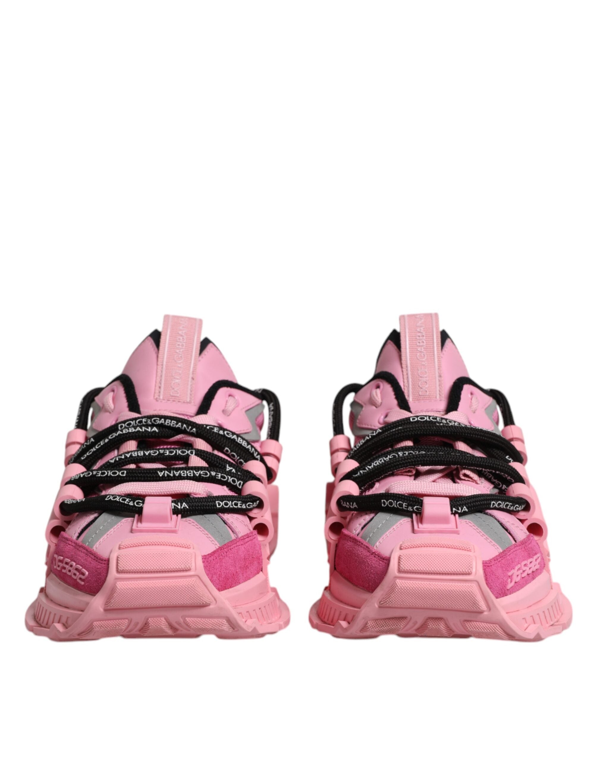 Dolce & Gabbana Pink Low Top Space Women Sneakers Shoes