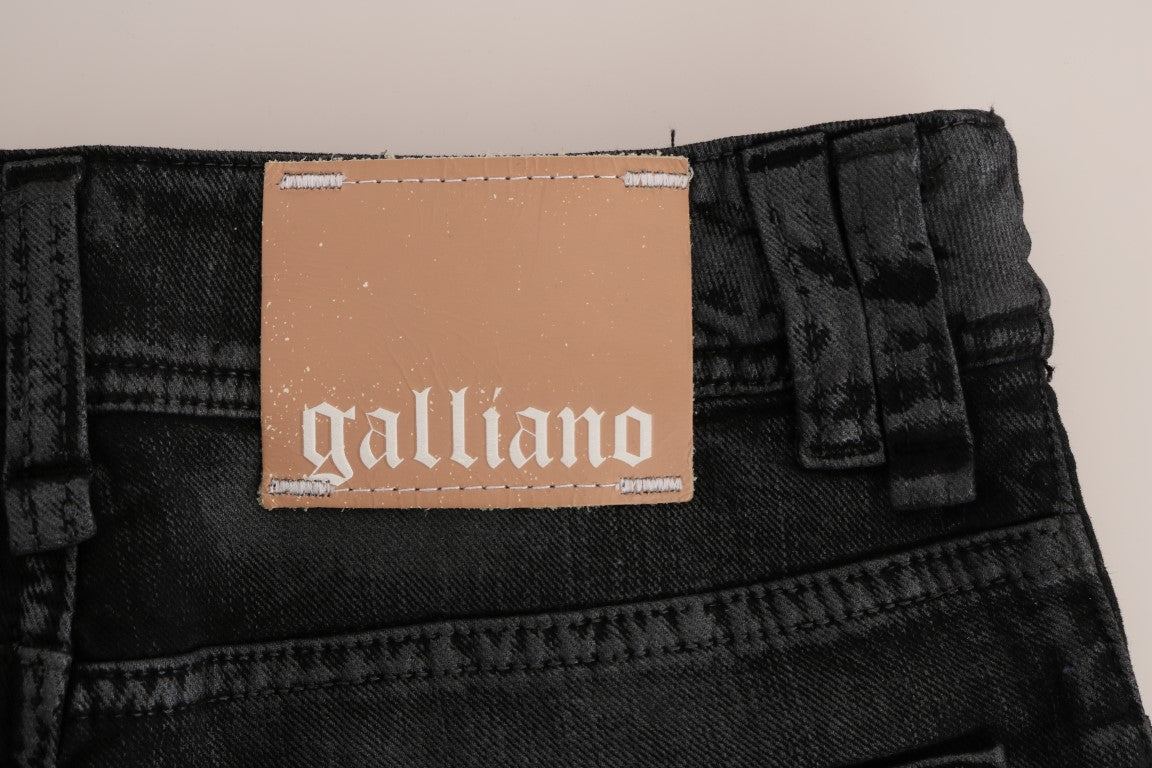 John Galliano Chic Gray Wash Regular Fit Jeans