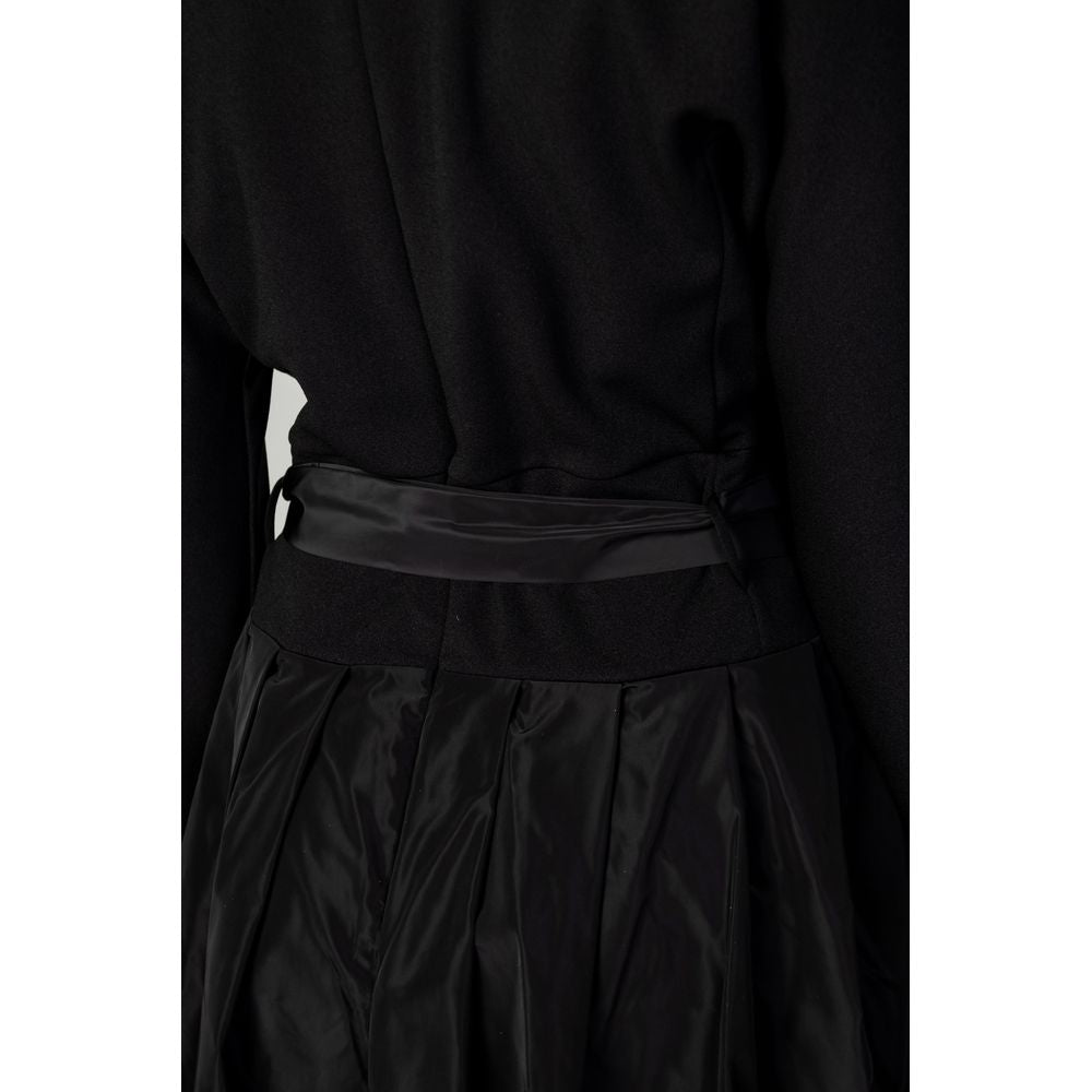 Sandro Ferrone Black Polyester Dress