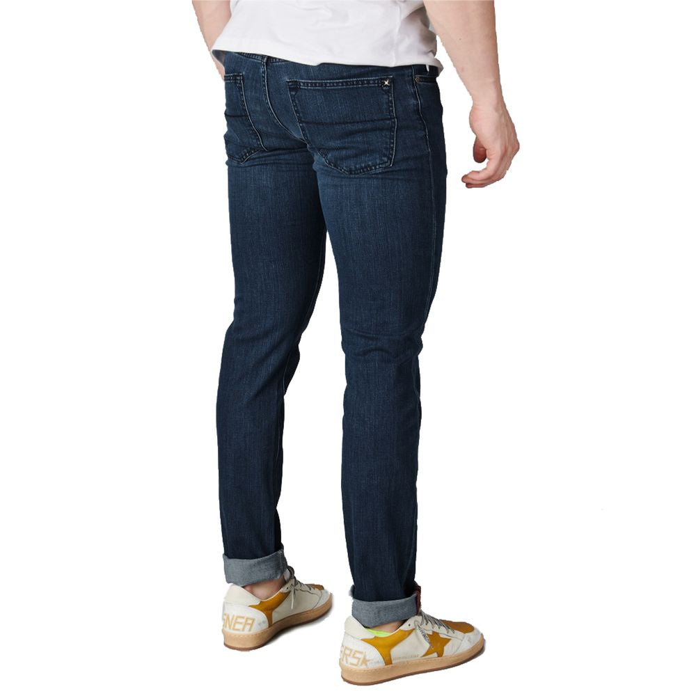 Tramarossa Blue Cotton Jeans & Pant