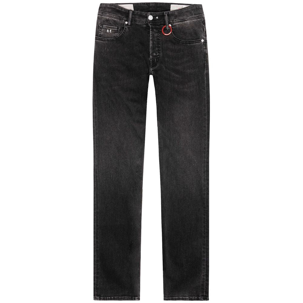 Tramarossa Black Cotton Jeans & Pant