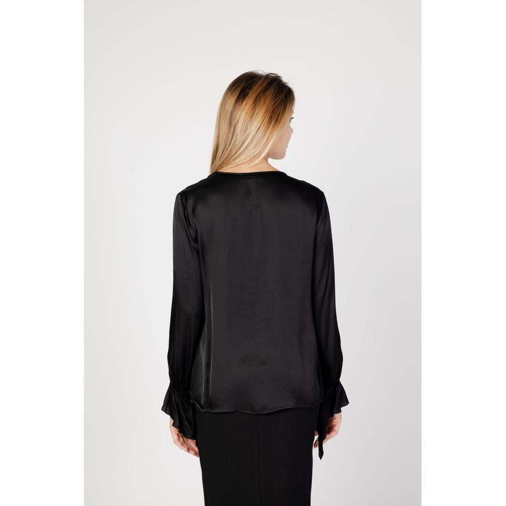 Sandro Ferrone Black Viscose Shirt