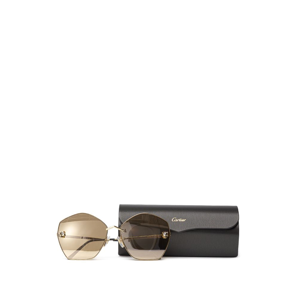 Cartier Gold Metal Sunglasses