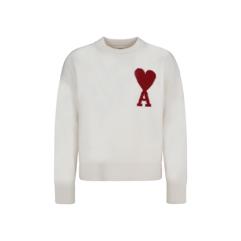 Ami Paris Red Adc Sweater