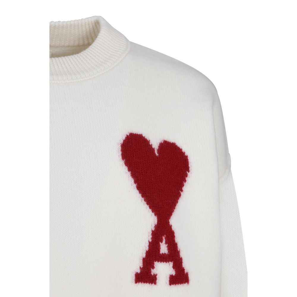 Ami Paris Red Adc Sweater