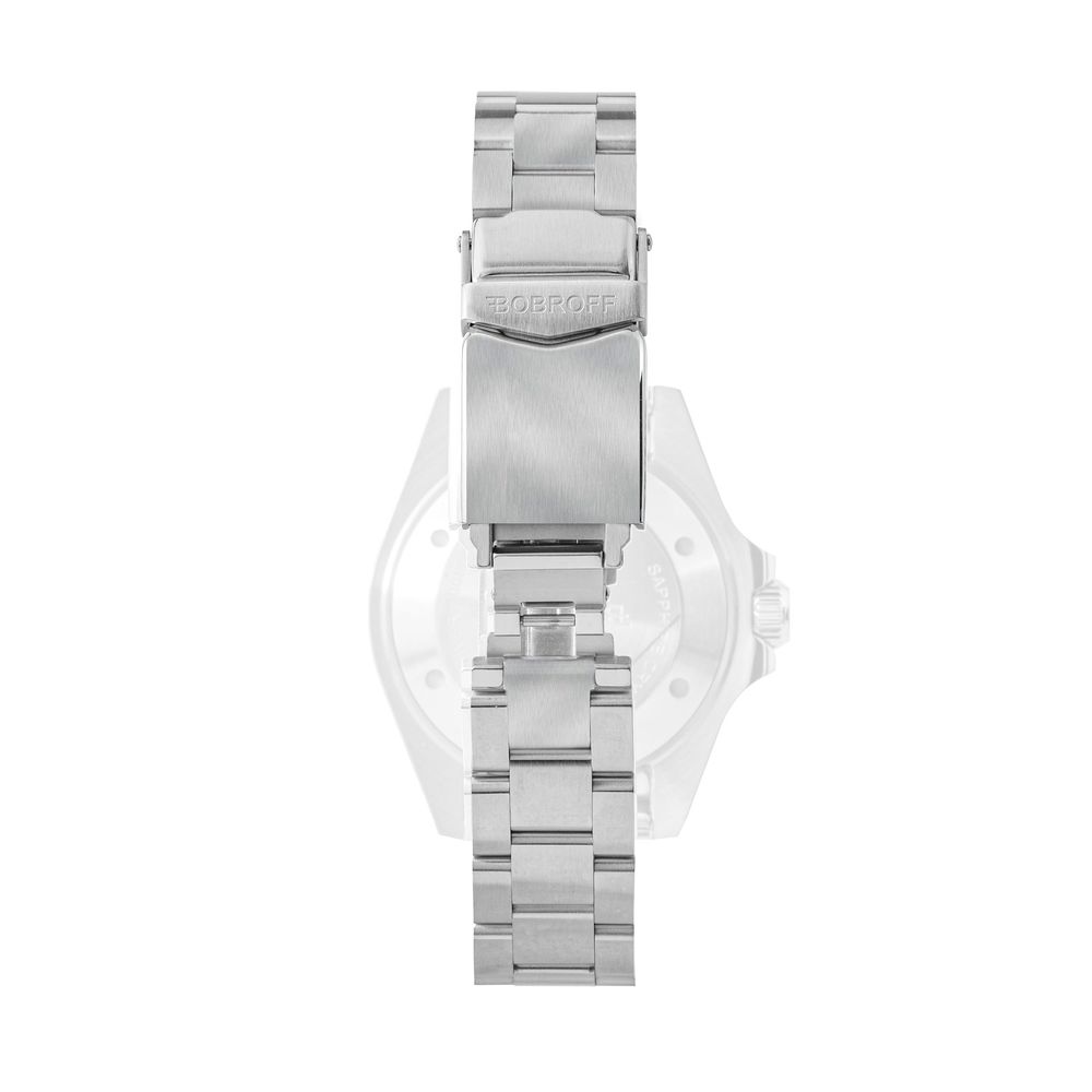 Bobroff Silver Stainless Steel Watch