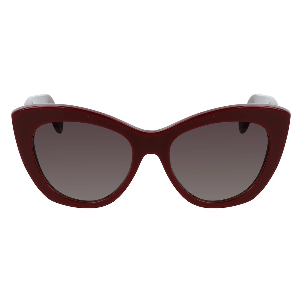 Salvatore Ferragamo Bordeaux Acetate Sunglasses