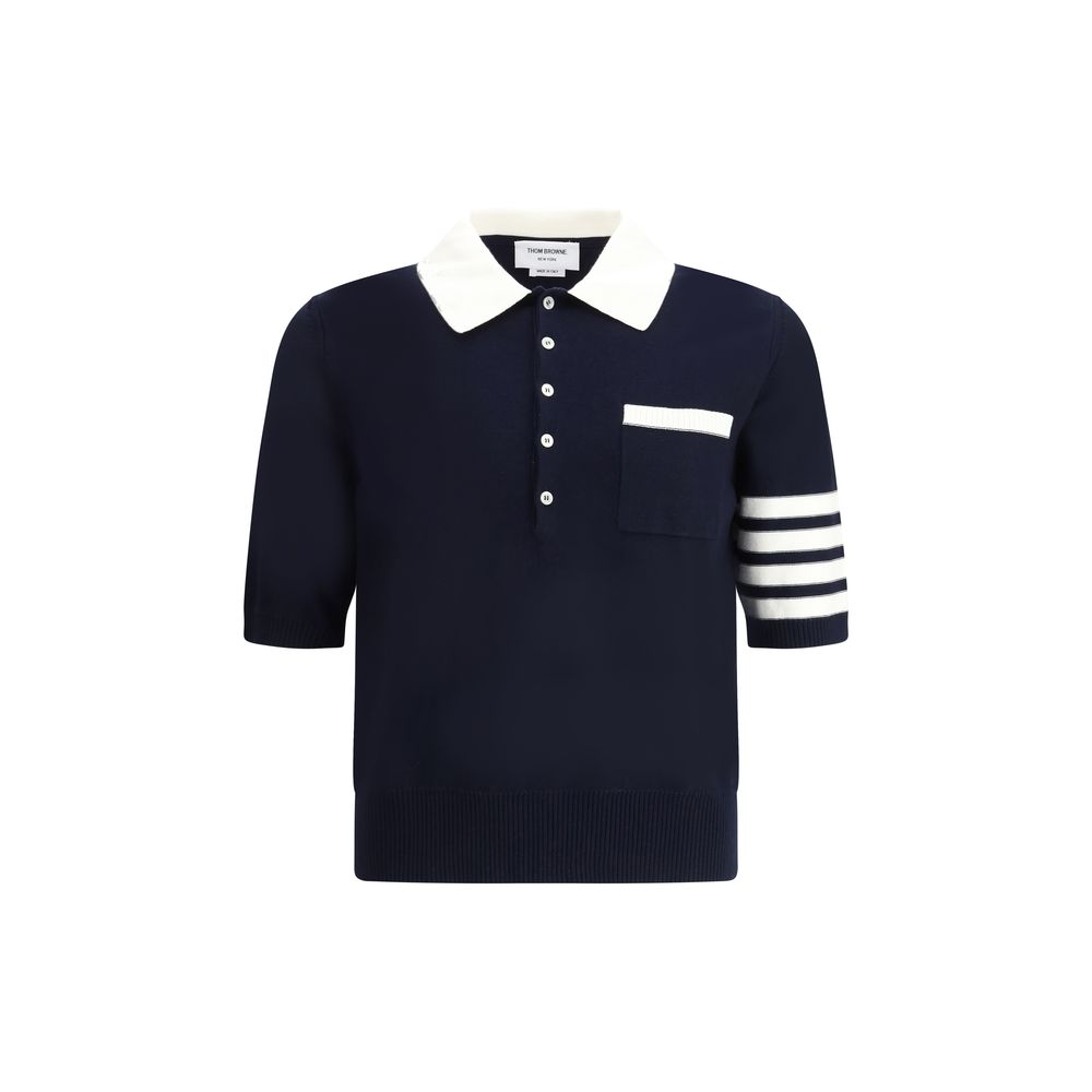 Thom Browne Polo Shirt whit iconic bands